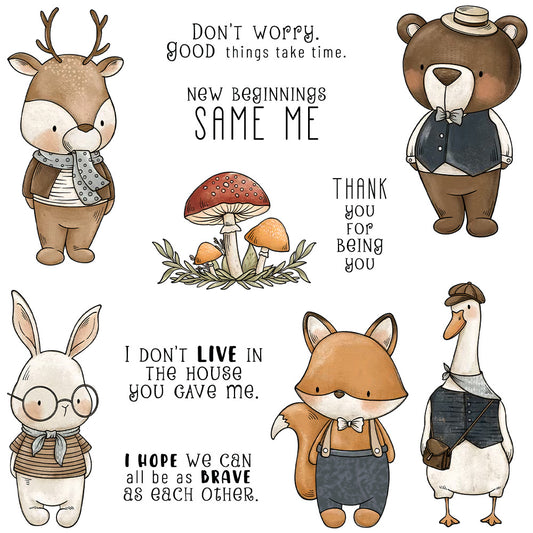 Animal Theme Clear Stamps
