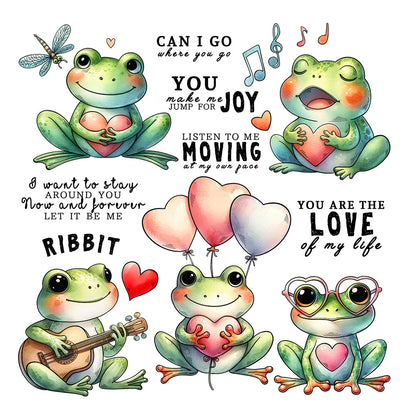 Valentine Frog Clear Stamps