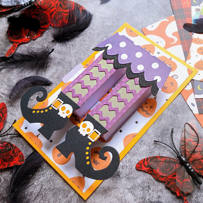 Halloween Witch Leg Box Metal Cutting Dies