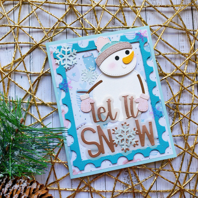 Cute Snowman Metal Cutting Dies