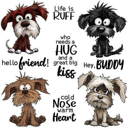 Cute Puppy Dies & Stamps Set