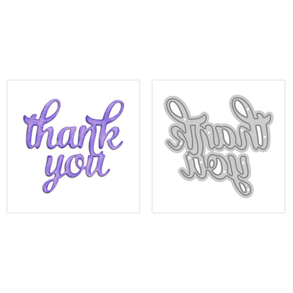 "Thank You" Words Metal Cutting Dies