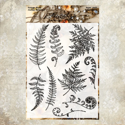 Retro Background DIY Scrapbook Clear Stamps