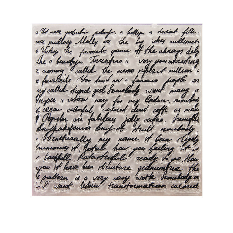 Text Background Clear Stamps