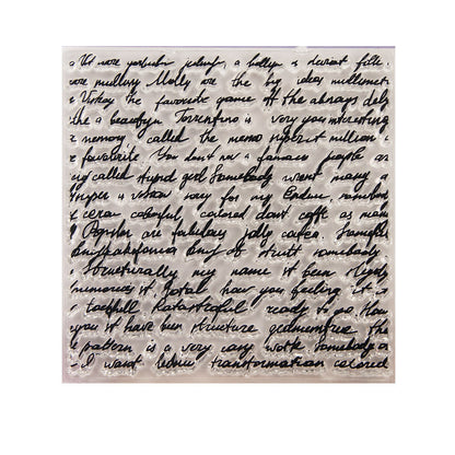 Text Background Clear Stamps