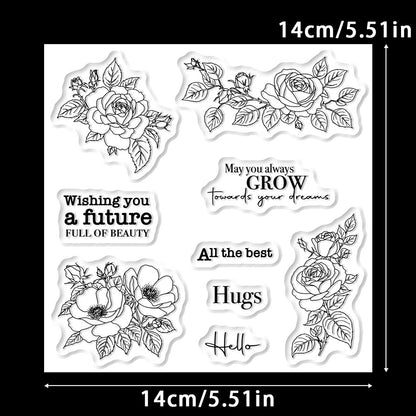 Beautiful Roses Dies & Stamps Set