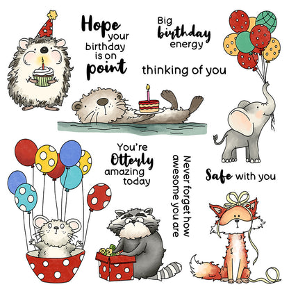 Birthday Animals Dies & Stamps Set