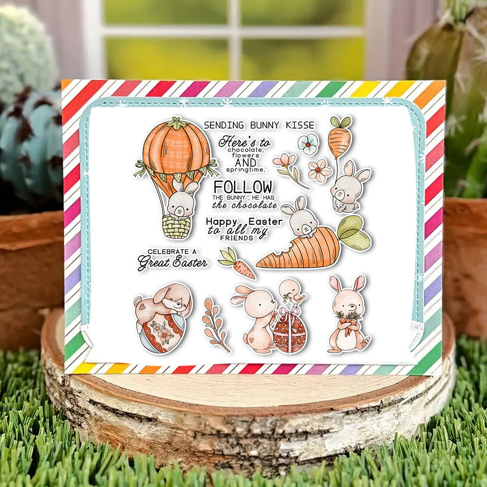 Easter Cute Bunny Clear Stamps