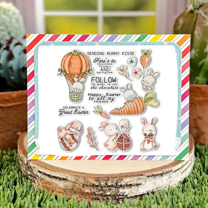 Easter Cute Bunny Clear Stamps