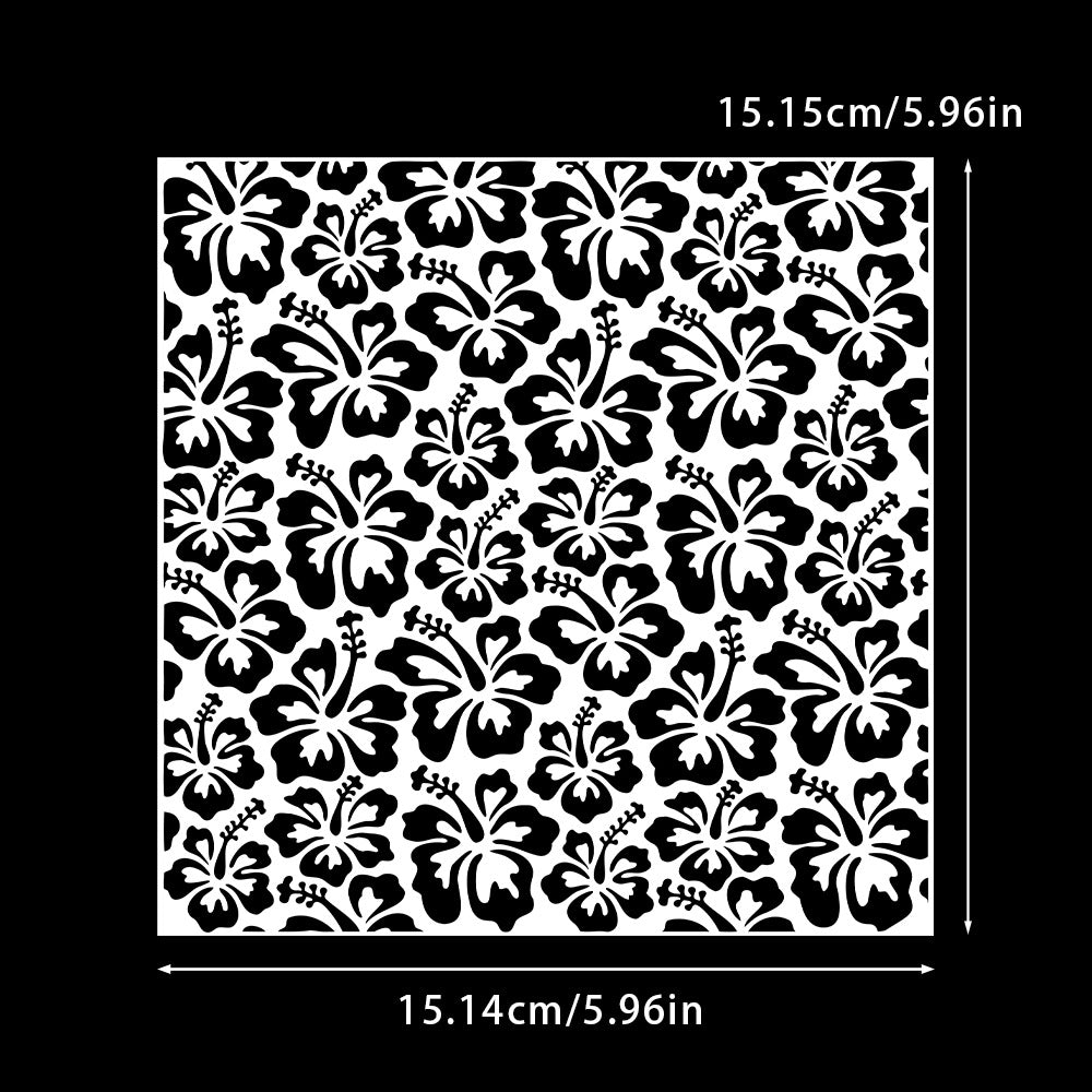 Floral Pattern DIY Painting Hollow Stencil