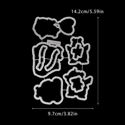 Valentine's Day Polar Bear Dies & Stamps Set