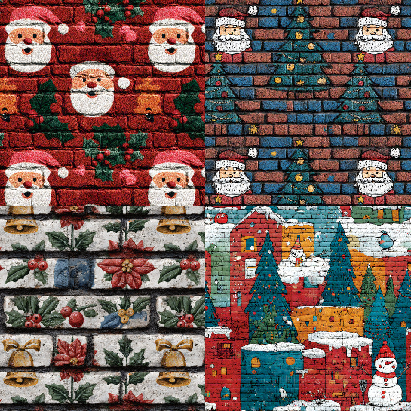 24PCS 6" Christmas Background Scrapbook Paper & Cardstock