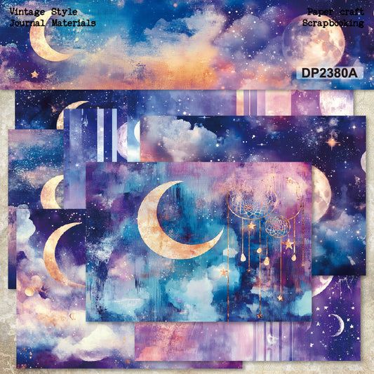 A5 Starry Sky Journal Scrapbook Paper