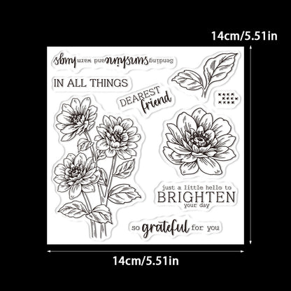 Spring Flowers Dies & Stamps Set