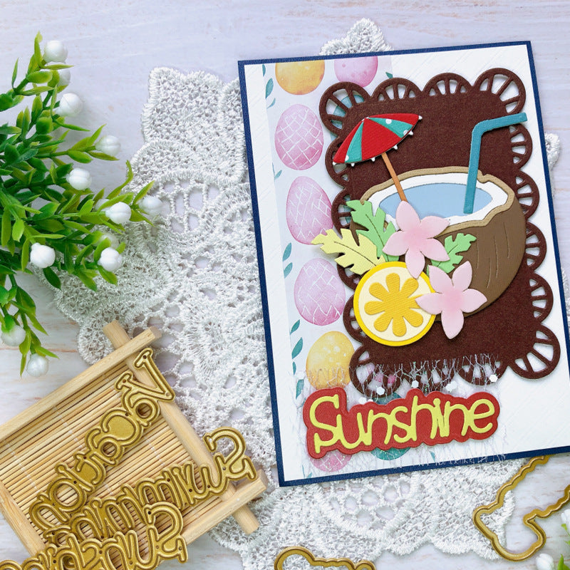 Summer Phrases Metal Cutting Dies