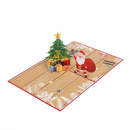 3D Christmas Pop-Up Greeting Card