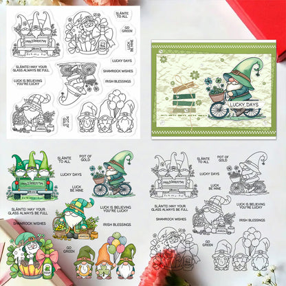 St. Patrick's Day Gnomes Clear Stamps