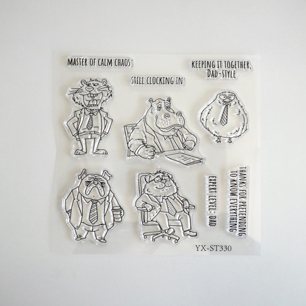 Office Animals Clear Stamps