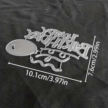 Birthday Balloon Metal Cutting Dies