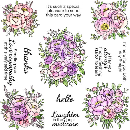 Beautiful Flowers Clear Stamps