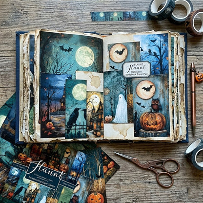 24PCS 6" Halloween Background Scrapbook Paper & Cardstock