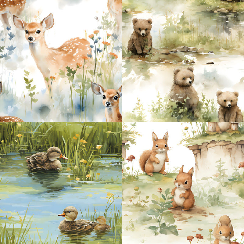 24PCS 6" Zoetic Scrapbook Paper & Cardstock