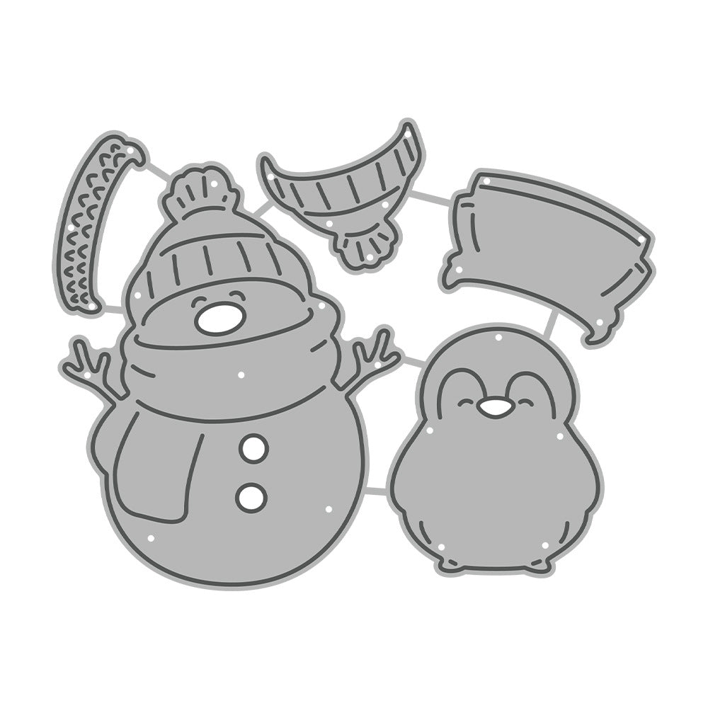 Winter Snowman Metal Cutting Dies