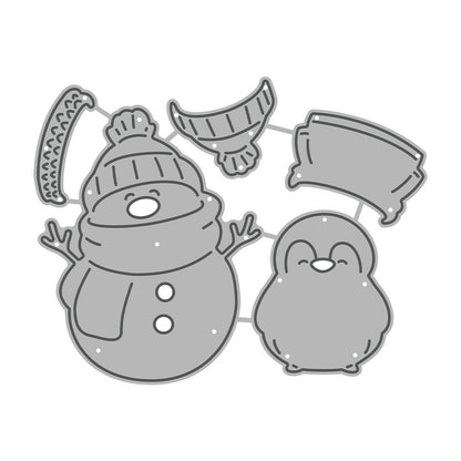 Winter Snowman Metal Cutting Dies