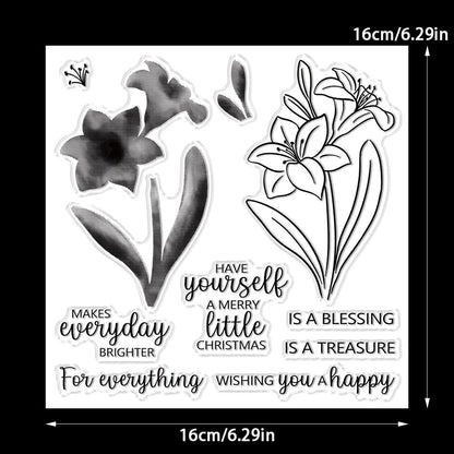 Orchid Dies & Stamps Set