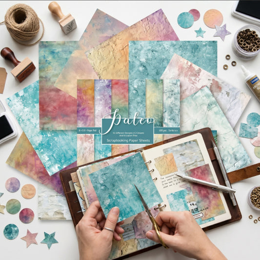 24PCS 6" Gilding Scrapbook Paper & Cardstock