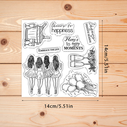 Party Girls Clear Stamps