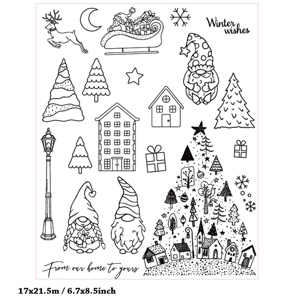 Christmas Gnome Clear Stamps