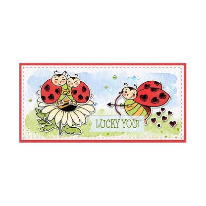Valentine's Day Ladybug Dies & Stamps Set