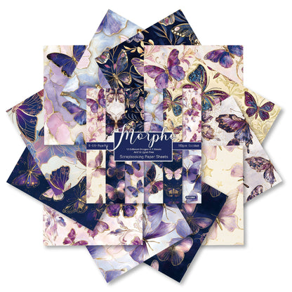 24PCS 6" Butterfly Scrapbook Paper & Cardstock