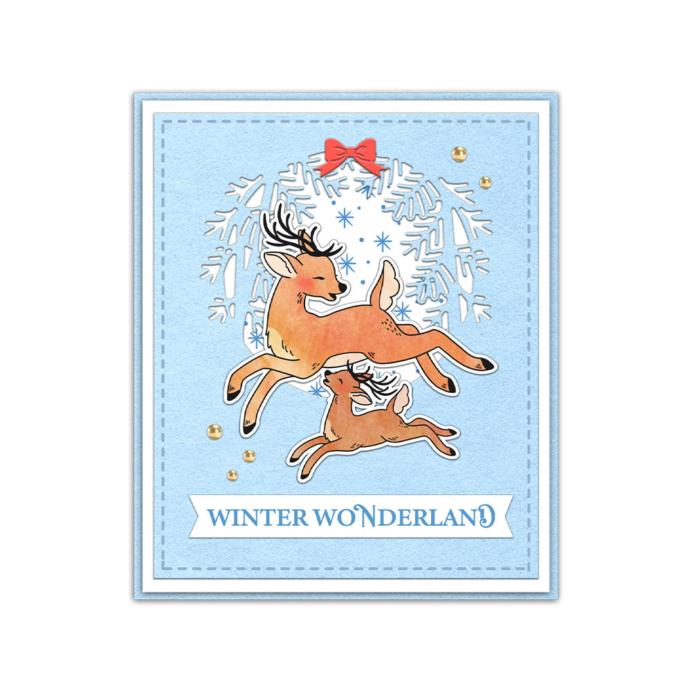 Christmas Deer Dies & Stamps Set
