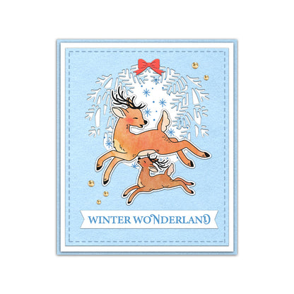 Christmas Deer Dies & Stamps Set