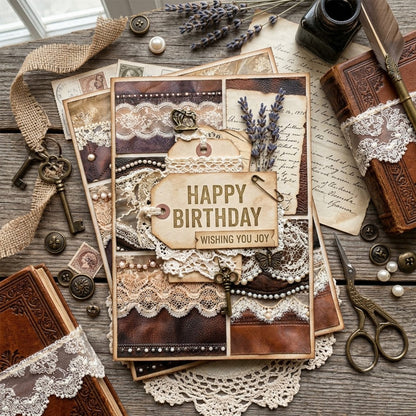 A5 Vintage Lace Journal Scrapbook Paper