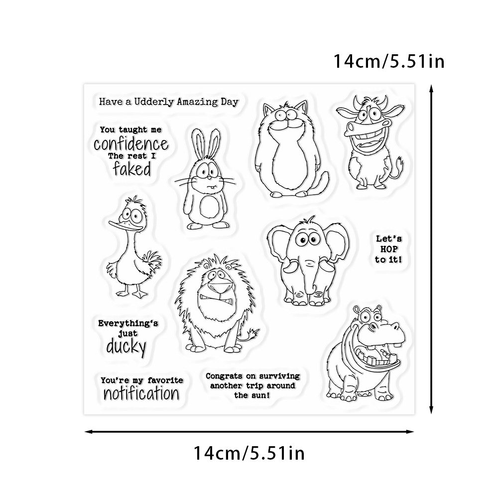 Seven Animals Clear Stamps