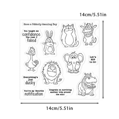 Seven Animals Clear Stamps