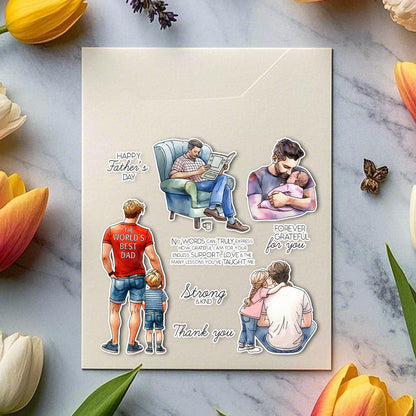 Love Dad Kids Dies & Stamps Set