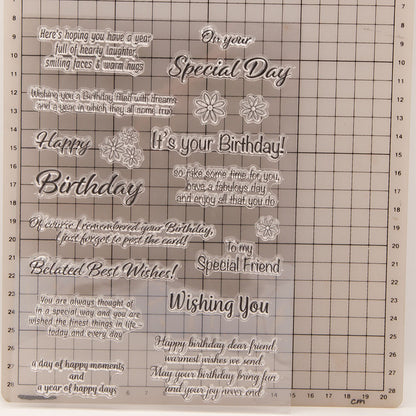 Birthday Wishes Clear Stamps