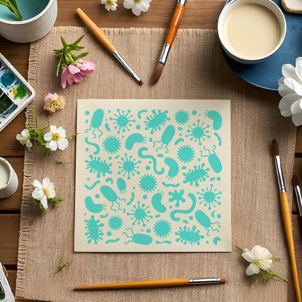 Paramecium Pattern DIY Painting Hollow Stencil