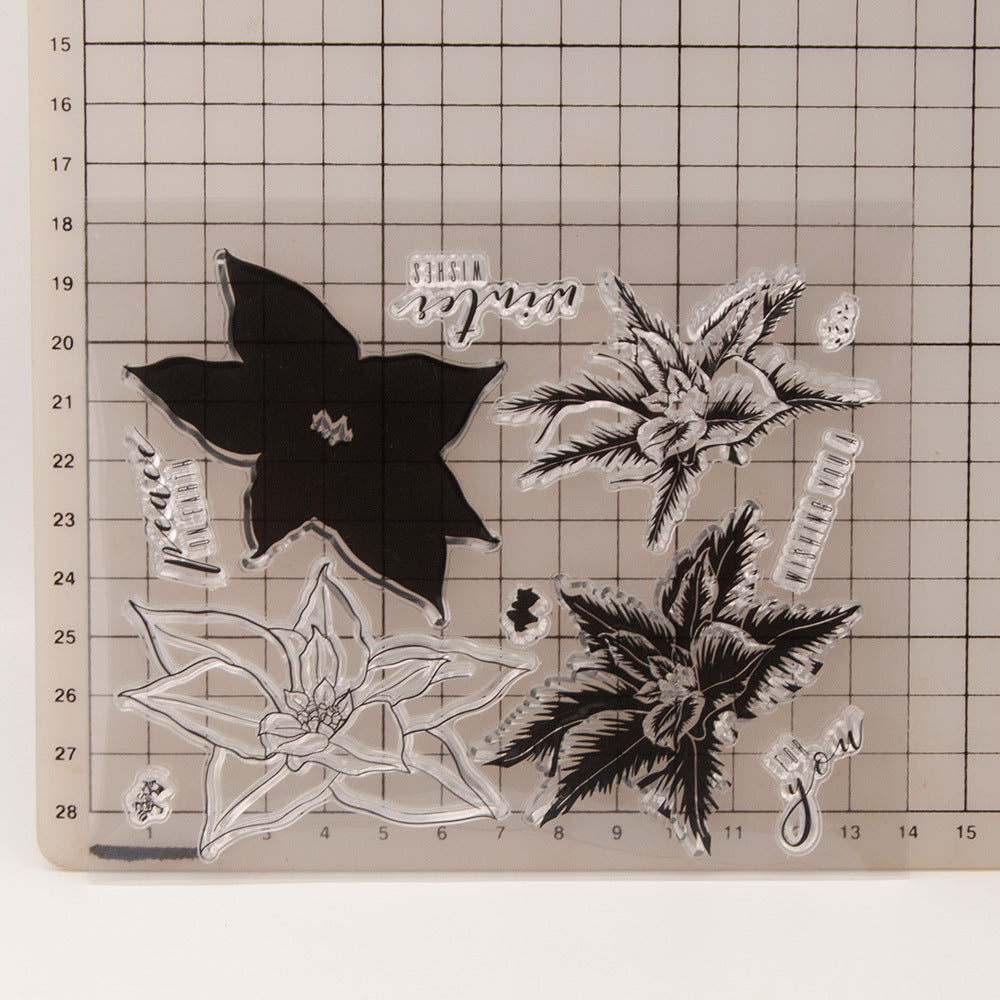 Beautiful Flower DIY Scrapbook Clear Stamps