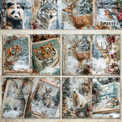 A5 Animal Series Journal Scrapbook Paper