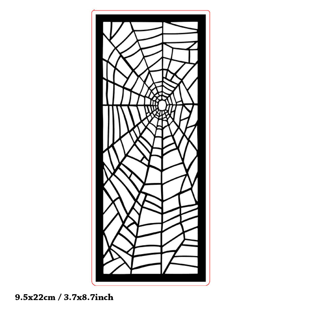 Spider Web Pattern Plastic Embossing Folder