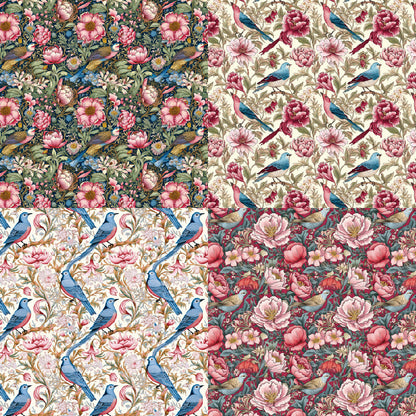 24PCS 6" Flower Clusters Scrapbook Paper & Cardstock