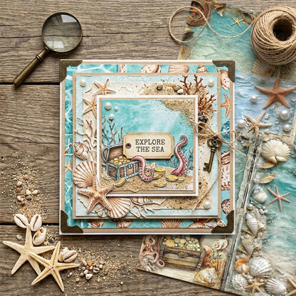 A5 Beach Shellfish Journal Scrapbook Paper