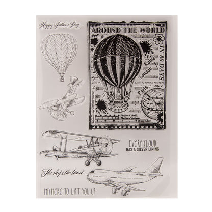 Travel Theme DIY Scrapbook Clear Stamps
