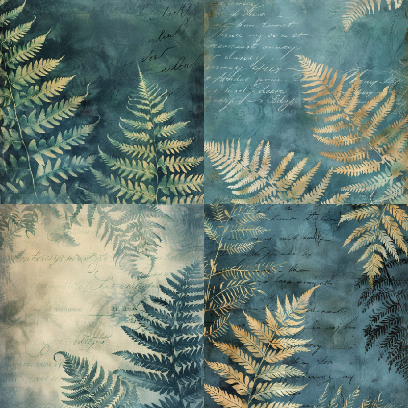 24PCS 6" Mossy Scrapbook Paper & Cardstock