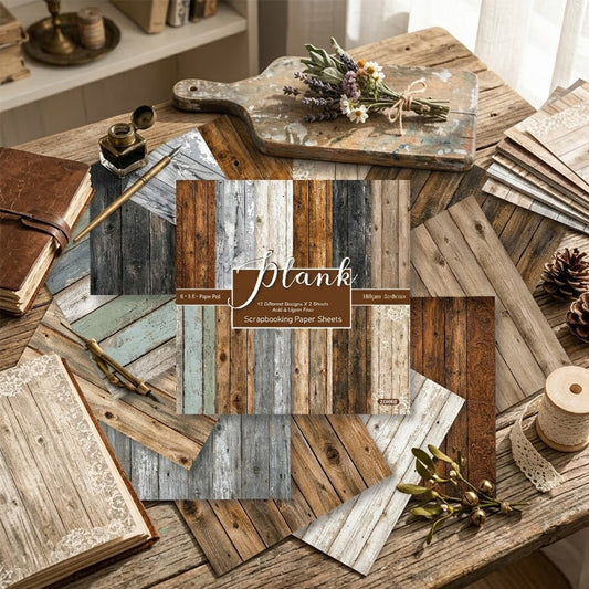 24PCS 6" Plank Scrapbook Paper & Cardstock
